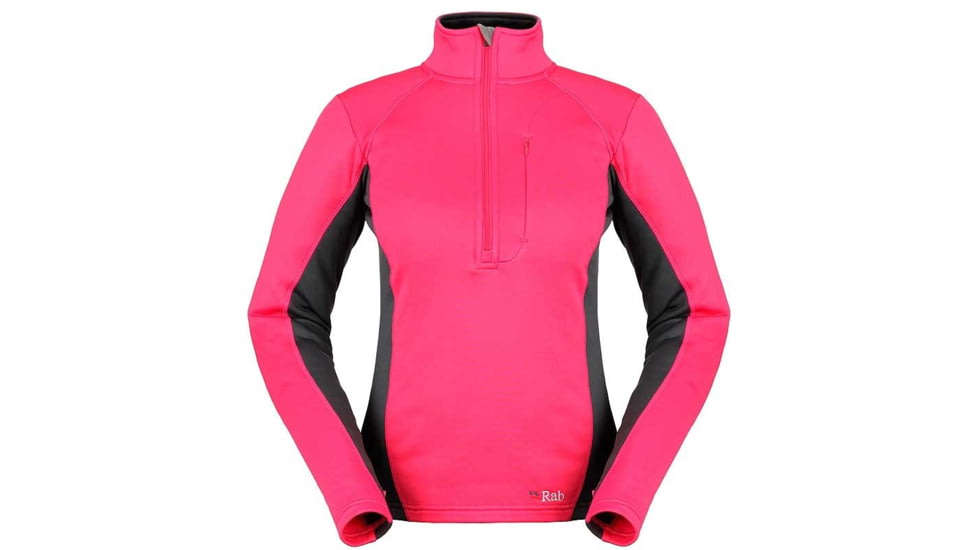Rab Power Stretch Zip Top - Women's-Dragonfruit-Medium