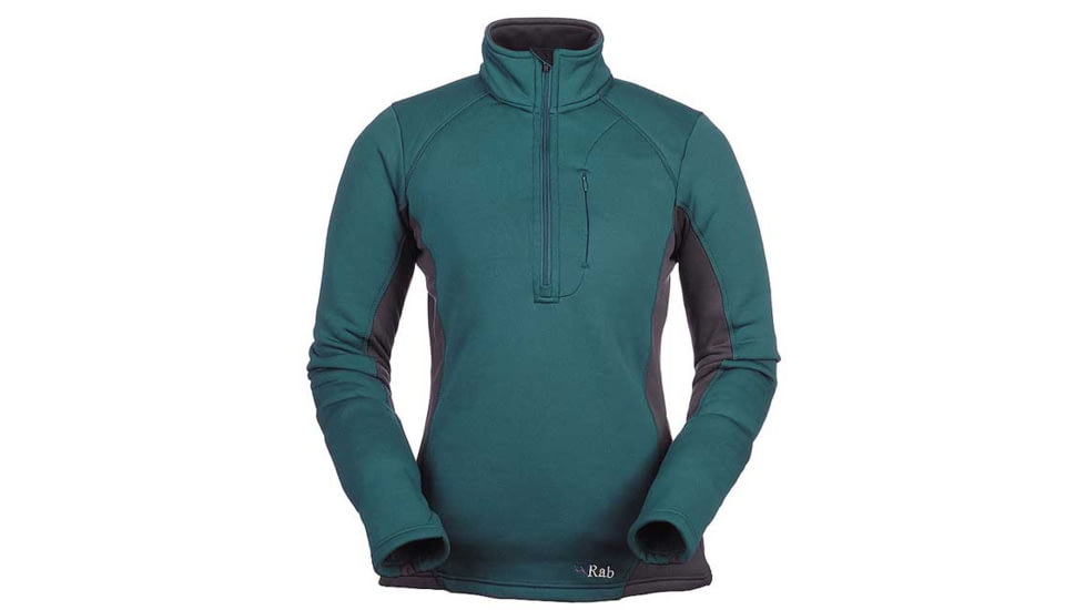 Rab Power Stretch Zip Top - Women's-Teal-Medium