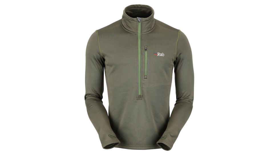 DEMO, Rab Mens Power Stretch Zip Top, Camo, Large, QFE-03-CM-L-DEMO