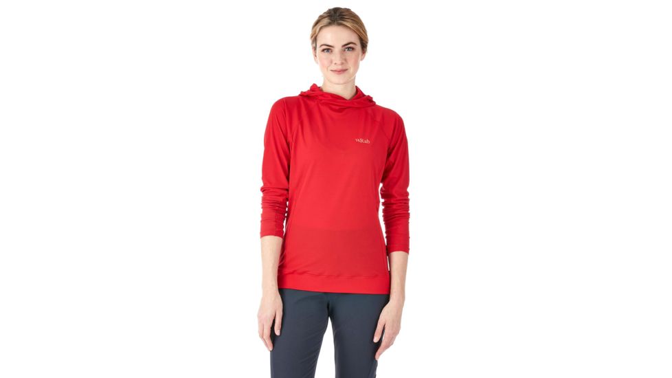 Rab Pulse Hoody - Womens, Ruby, 12, QBU-76-RU-12