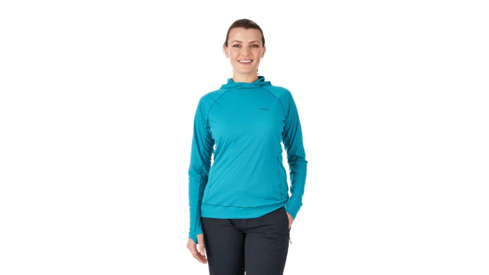 Rab Pulse Hoody - Womens, Serenity, 8, QBU-76-SE-08