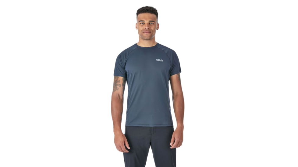 Rab Pulse SS Tee - Mens, Ebony, Small, QBU-79-EB-S
