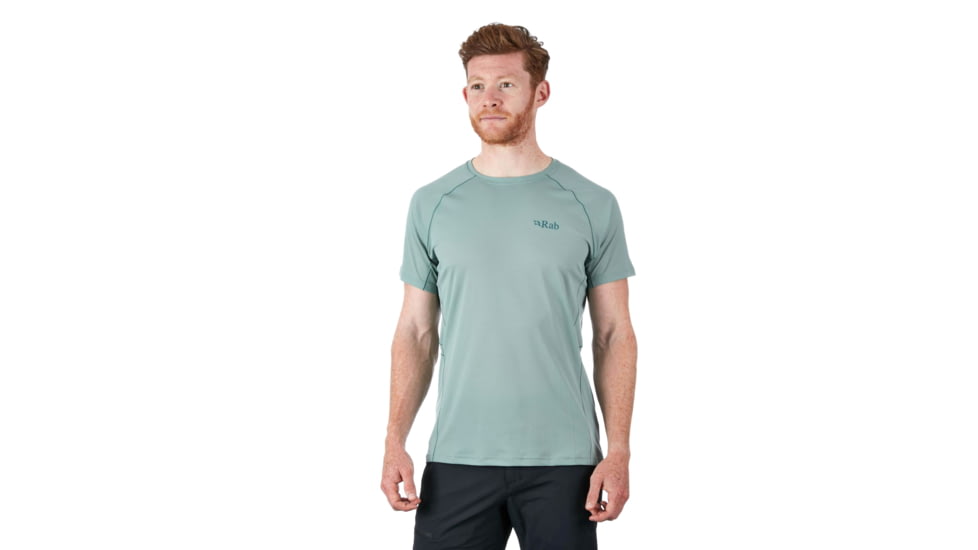 Rab Pulse SS Tee - Mens, Silverpine, Medium, QBU-79-SV-M