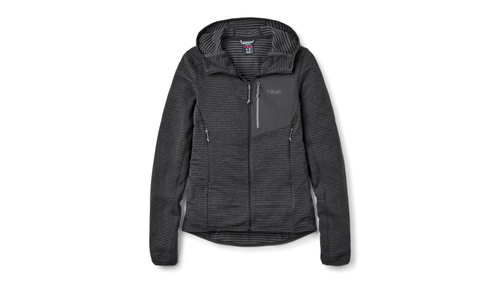 Rab Ascendor Light Hoody - Women's, Black, 16/Extra Large, QFG-59-BLK-16