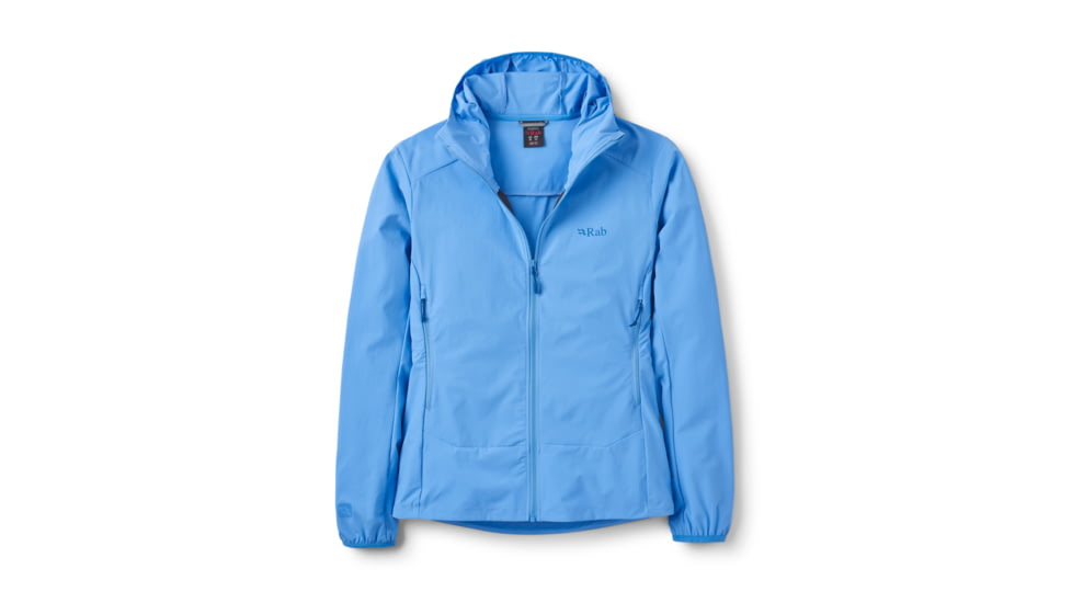 Rab Borealis Hooded Jacket - Women's, Bluebird, 12/Medium, QWS-77-BBD-12