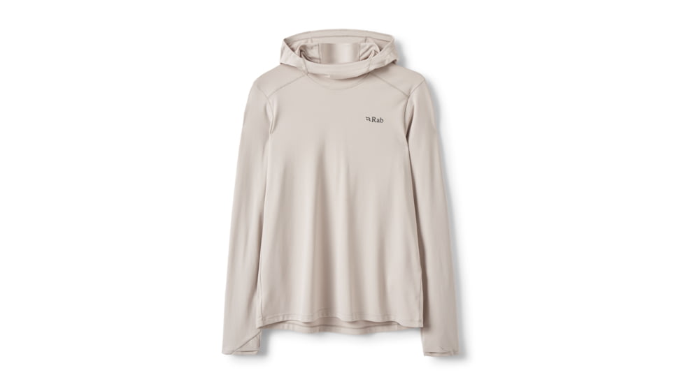 Rab Force Hoody - Women's, Pebble, 10/Small, QCC-21-PBE-10