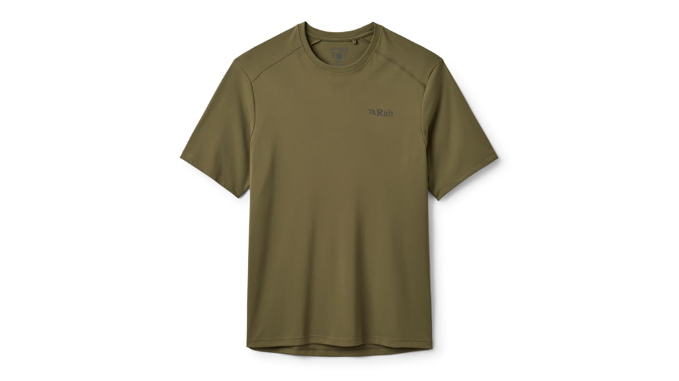 Rab Force Tee - Men's, Olive, Large, QCC-24-OLV-LRG