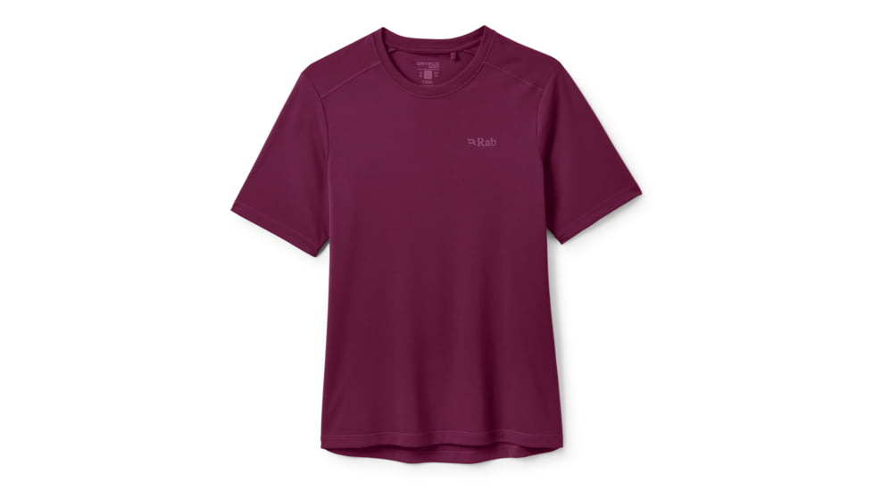 Rab Force Tee - Women's, Mulberry, 14/Large, QCC-25-MUL-14