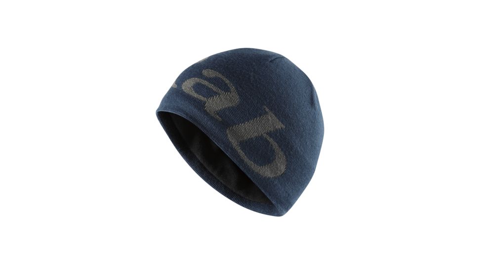 Rab Logo Beanie - Unisex, Deep Ink, One Size, QAA-09-DI-U
