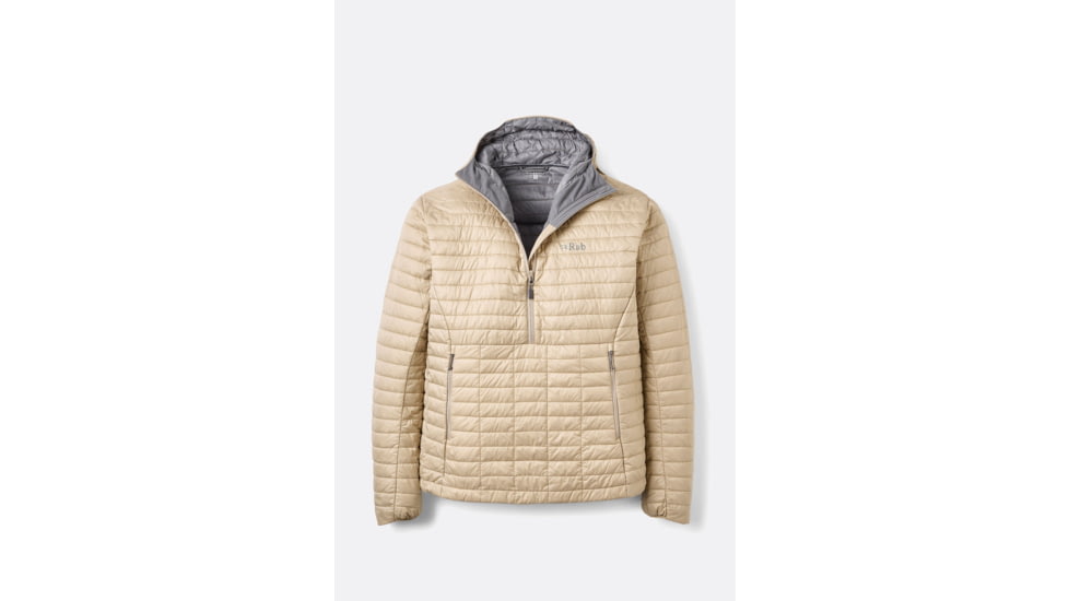 Rab Microlighter Pullover Hoody - Man's, Dark Pebble, Extra Large, QDB-98-DKP-XLG