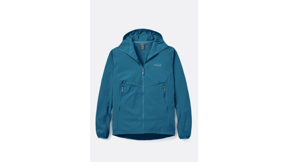 Rab Quantra Pro Hoody - Man's, Tempest Blue, Large, QWS-86-TMB-LRG