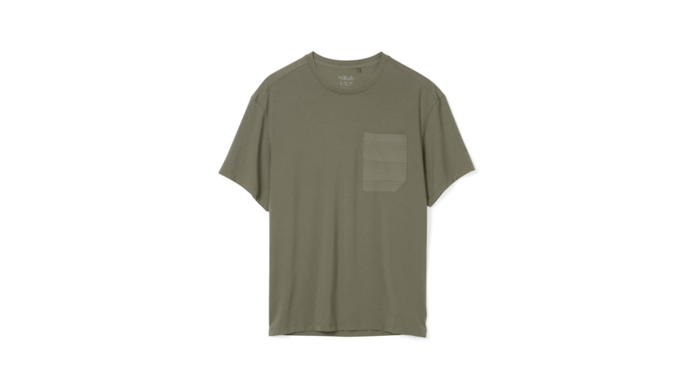 Rab Rivelin Pocket Tee - Men's, Light Khaki, Extra Large, QBL-75-LKH-XLG