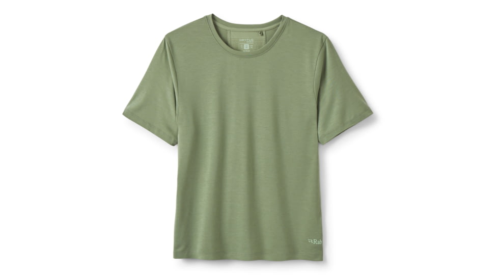 Rab Rivelin Tee - Women's, Dark Fig Green, 10/Small, QCC-37-DFG-10