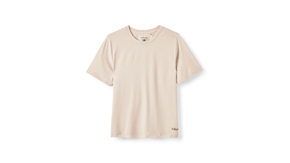Rab Rivelin Tee - Women's, Pebble, 10/Small, QCC-37-PBE-10