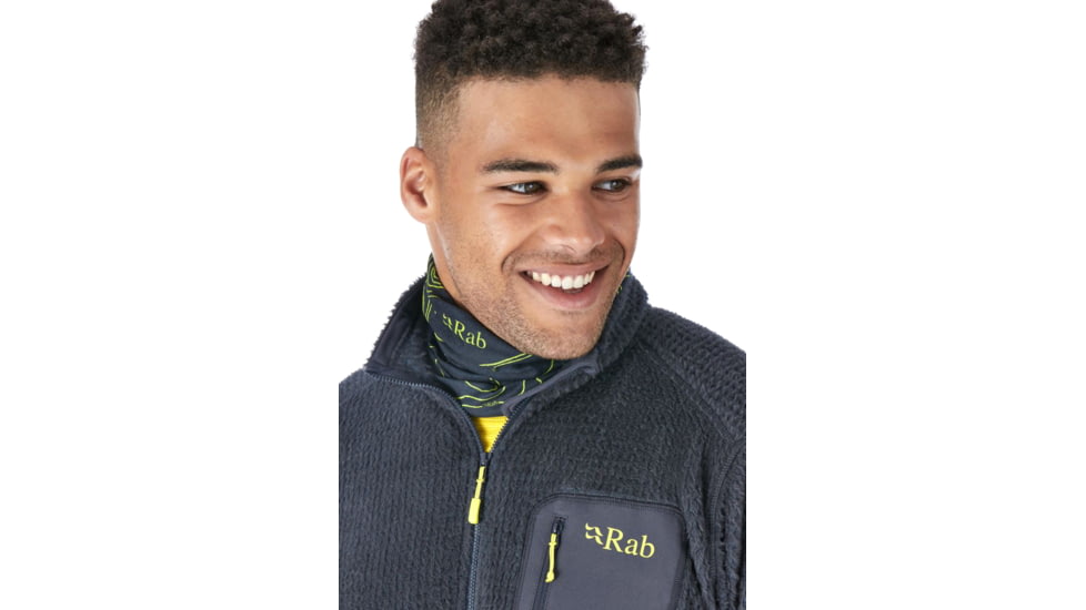 Rab Neck Gaiter, Ebony, One Size, QAA-49-EB