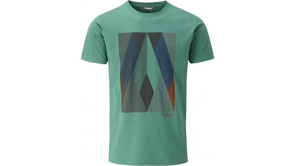 Rab Rock Graphic Tee - Mens, Fresh Green, 2X Large, QBU-50-FG-XXL