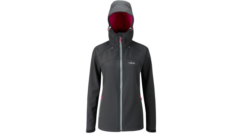 Rab Salvo Jacket - Womens-Anthracite/Raspberry-Small