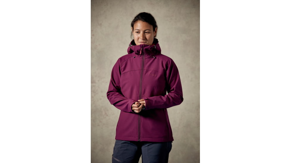 Rab Salvo Jacket - Womens, Berry/ Tayberry, 8, QFT-53-BY-08