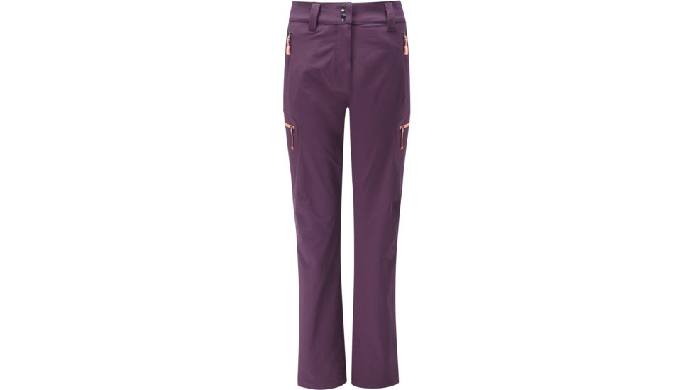DEMO, Rab Womens Sawtooth Pants, Eggplant, 10, QFT-31-EG-10-DEMO