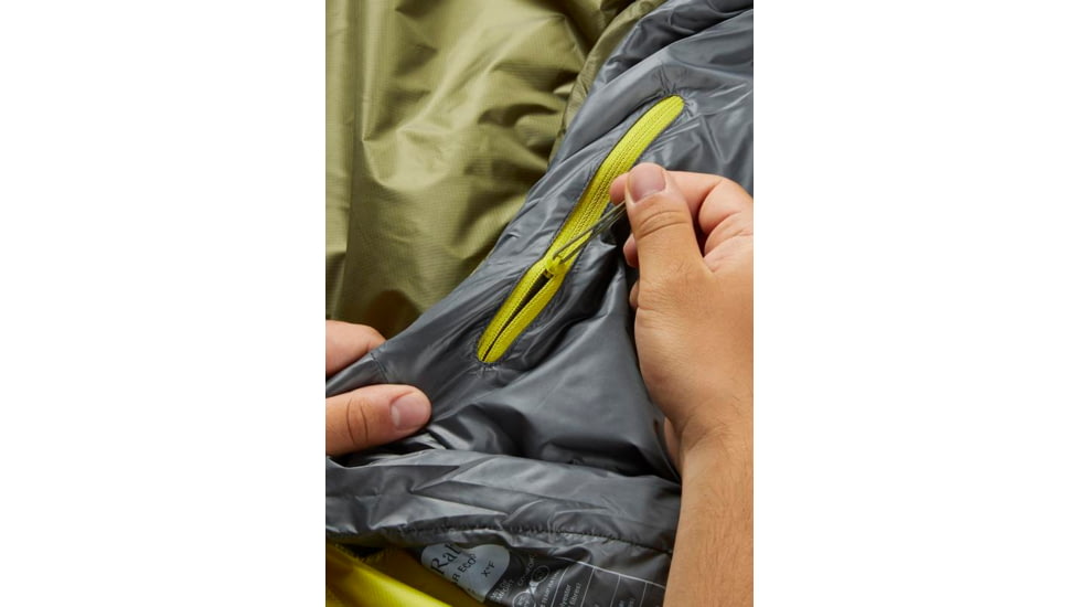 Rab Solar Eco 0 Sleeping Bag, Chlorite Green, Regular, Left Zip, QSS-13-CHG-REG-LZ