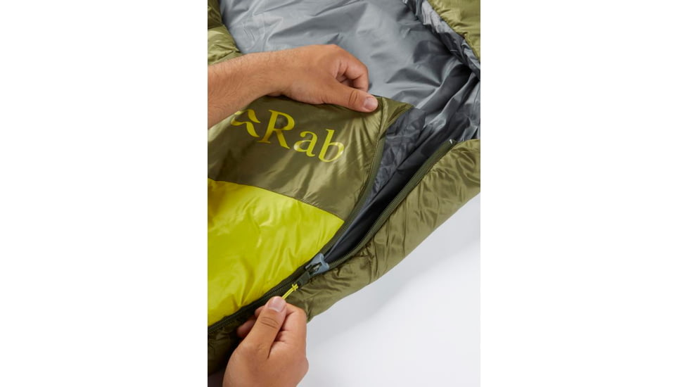Rab Solar Eco 0 Sleeping Bag, Chlorite Green, Regular, Left Zip, QSS-13-CHG-REG-LZ