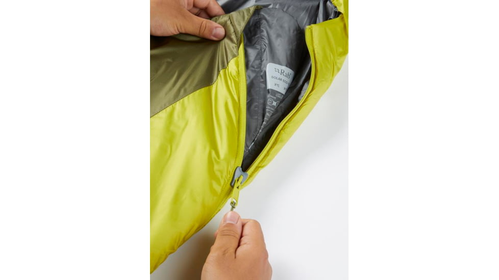 Rab Solar Eco 0 Sleeping Bag, Chlorite Green, Regular, Left Zip, QSS-13-CHG-REG-LZ