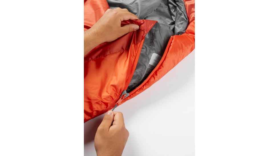Rab Solar Eco 1 Sleeping Bag, Red Clay, Regular, Left Zip, QSS-12-RCY-REG-LZ