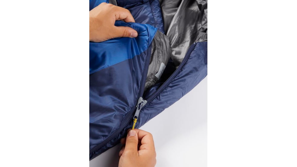 Rab Solar Eco 2 Sleeping Bag, Ascent Blue, Regular, Left Zip, QSS-10-ASB-REG-LZ