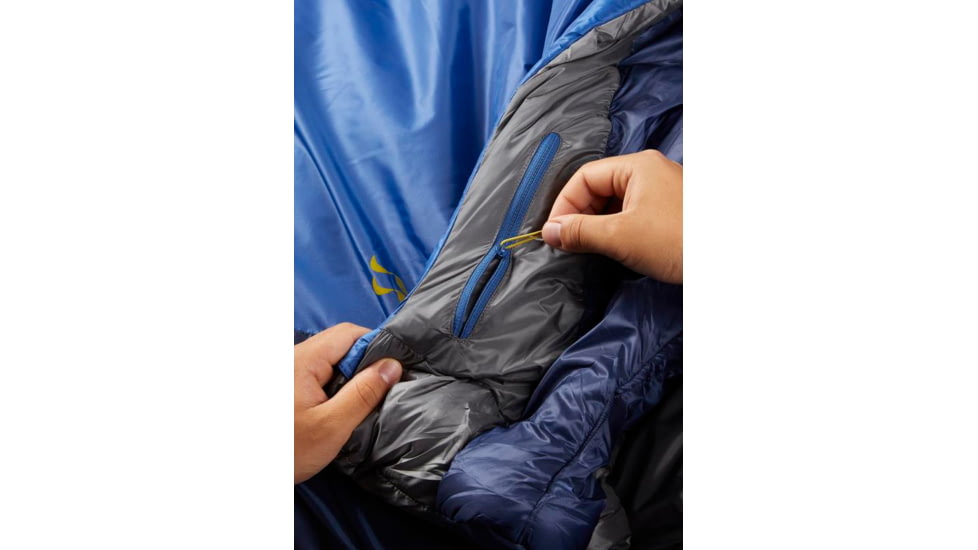Rab Solar Eco 2 Sleeping Bag, Ascent Blue, Regular, Left Zip, QSS-10-ASB-REG-LZ