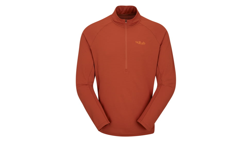 Rab Sonic Long-Sleeve Zip - Men's, Red Clay, Small, QBL-03-RCY-SML