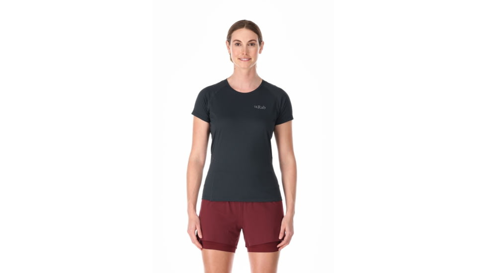 Rab Sonic Tee - Womens, Beluga, 8, QBL-02-BEL-08