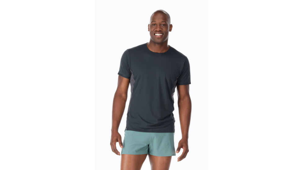 Rab Sonic Ultra Tee - Mens, Beluga/Graphene, Extra Large, QBL-18-BLG-XLG