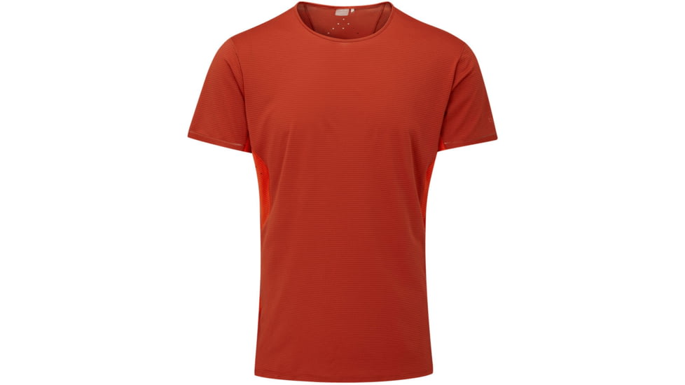 Rab Sonic Ultra Tee - Mens, Red Clay/Firecracker, Large, QBL-18-RFC-LRG