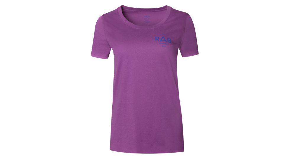 Rab Stance Geo Short Sleeve Tee - Womens, Violet, 12, QCB-12-VI-12