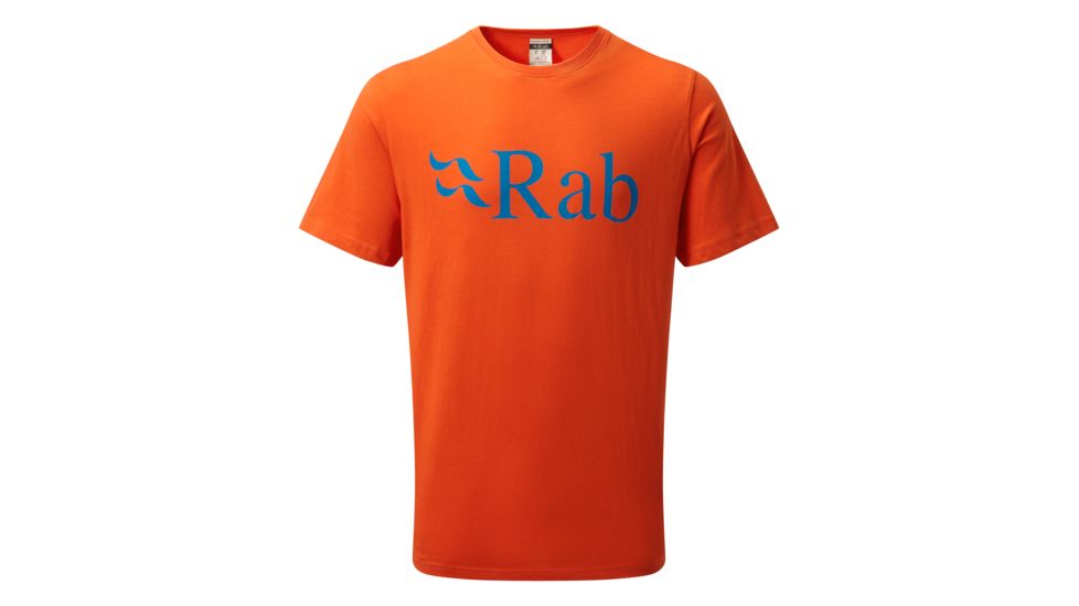 Rab Stance Logo Short Sleeve Tee - Men's, Firecracker, Small, QCB-08-FC-S