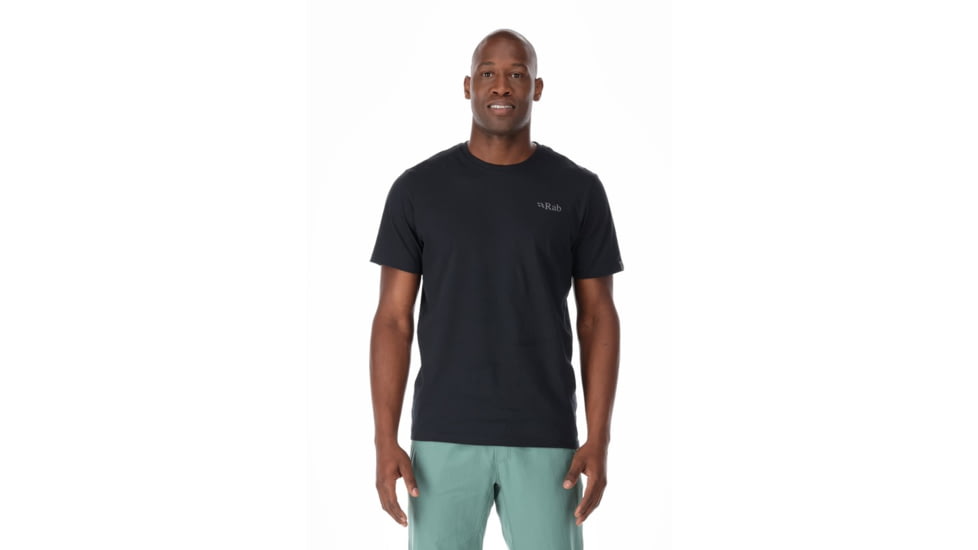 Rab Stance Mountain Peak Tee - Mens, Beluga, 2XL, QCB-66-BEL-XXL