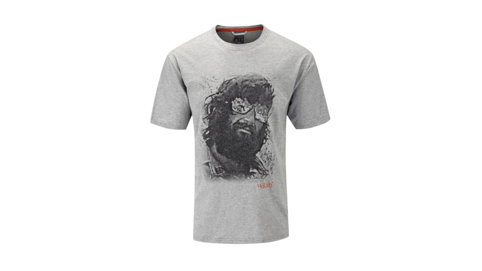Rab Stance Short Sleeve Tee - Men's, Grey Marl, Small, QBT-91-GM-S