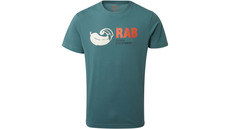 Rab Stance Vintage Short Sleeve Tee - Men's, Bright Arctic, Small, QCB-13-BA-S
