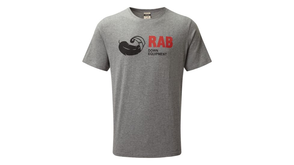 Rab Stance Vintage Short Sleeve Tee - Men's, Grey Marl, Medium, QCB-13-GM-M
