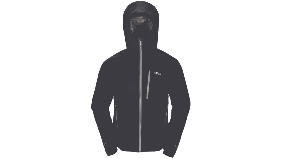Rab Strata Hoodie - Mens-Ebony/Quince-Small