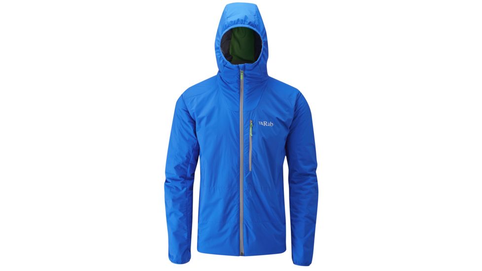 DEMO, Rab Mens Strata Hoodie, Maya/Wasabi/Zinc, Large, QIN-95-MY-L-DEMO