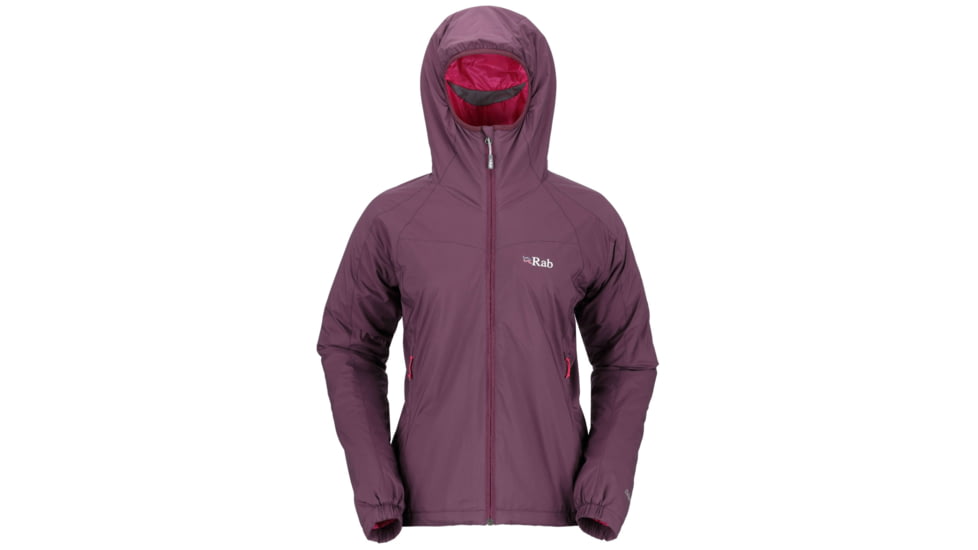 Rab Strata Hoodie - Women's, Aubergine, X-Small, 8, AUBERGINE-8