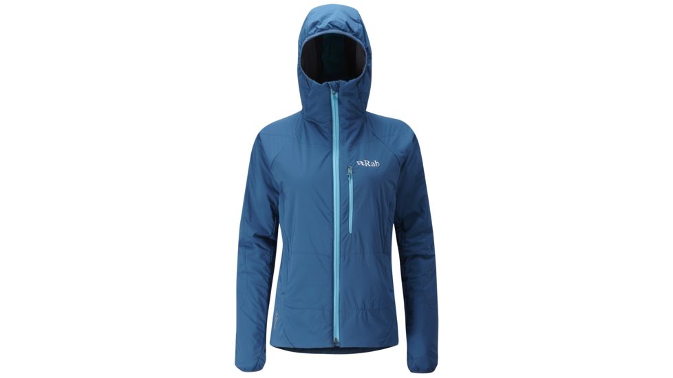 Rab Strata Hoodie - Women's, Ink/Tasman, X-Small, INK-TASMAN-X-SMALL