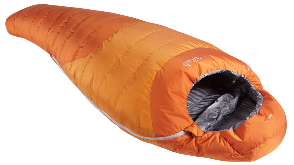 Rab Summit 400 Sleeping Bag , 650 Down, Satsuma, Regular, QSM-44-LZ