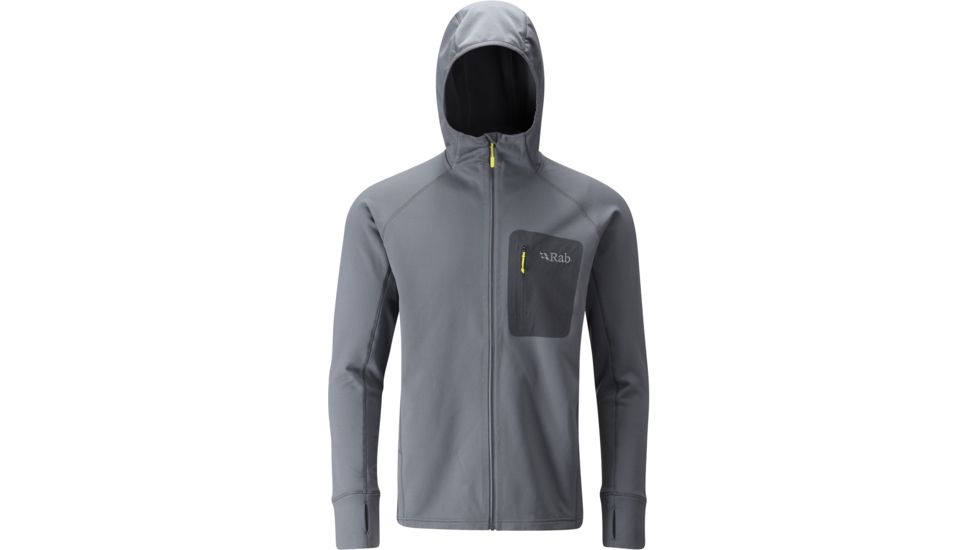 Rab Superflux Hoody - Mens, Steel, Medium, QFE-65-ST-M