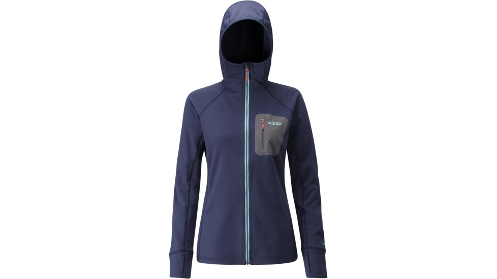 Rab Superflux Hoody - Women's, Deep Ink, Large, QFE-66-DI-14