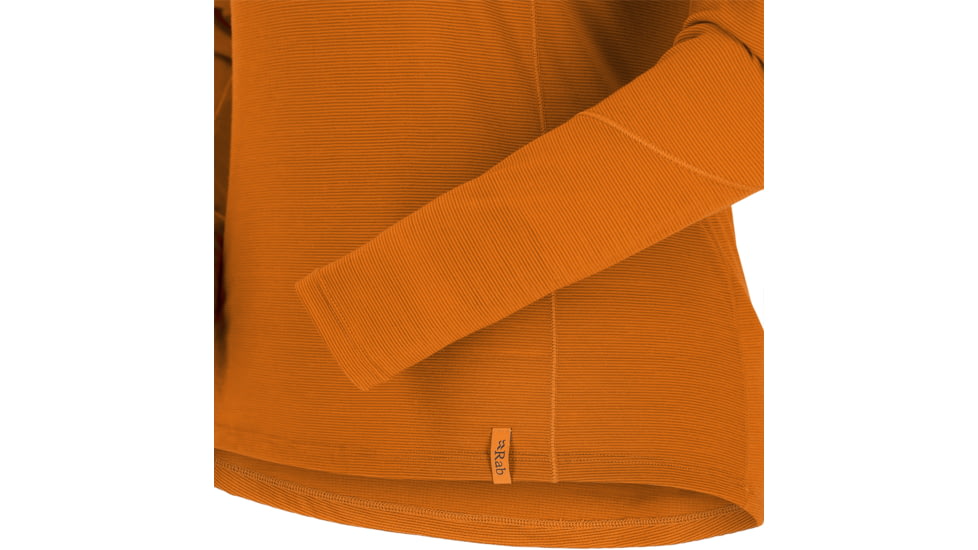 Rab Syncrino Base LS Tee - Womens, Marmalade, Large, QBL-33-MAM-14