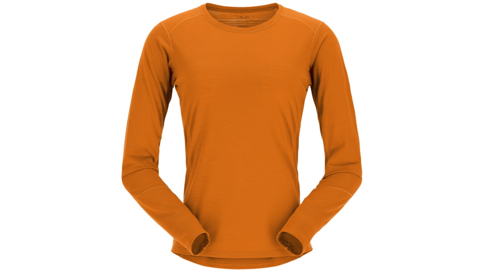 Rab Syncrino Base LS Tee - Women's, Marmalade, Small, QBL-33-MAM-10