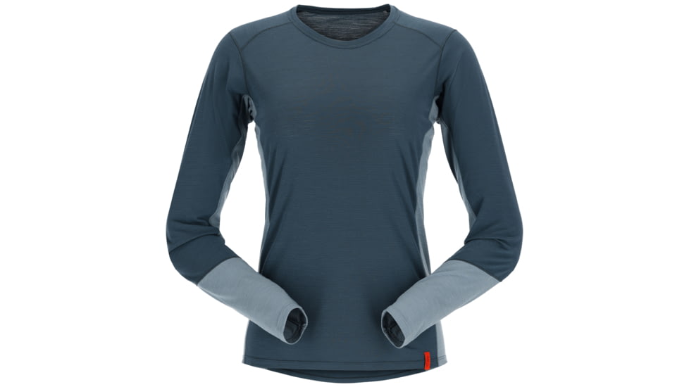 Rab Syncrino Base LS Tee - Womens, Orion Blue, Small, QBL-33-ORB-10