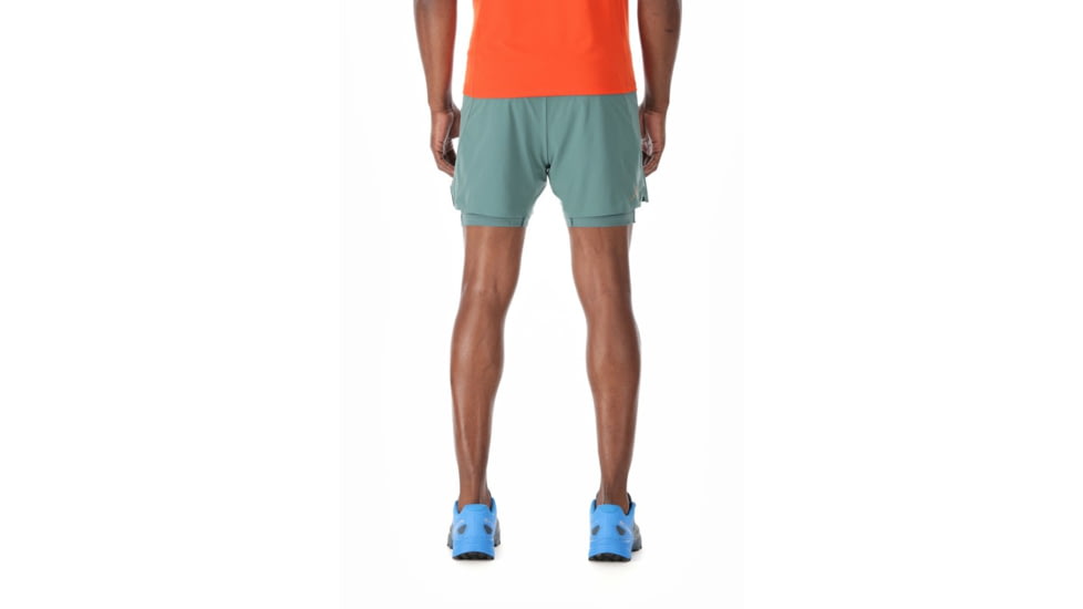 Rab Talus Trail Shorts - Mens, Green Dusk, 32, 7 in, QFU-98-GRD-32-07